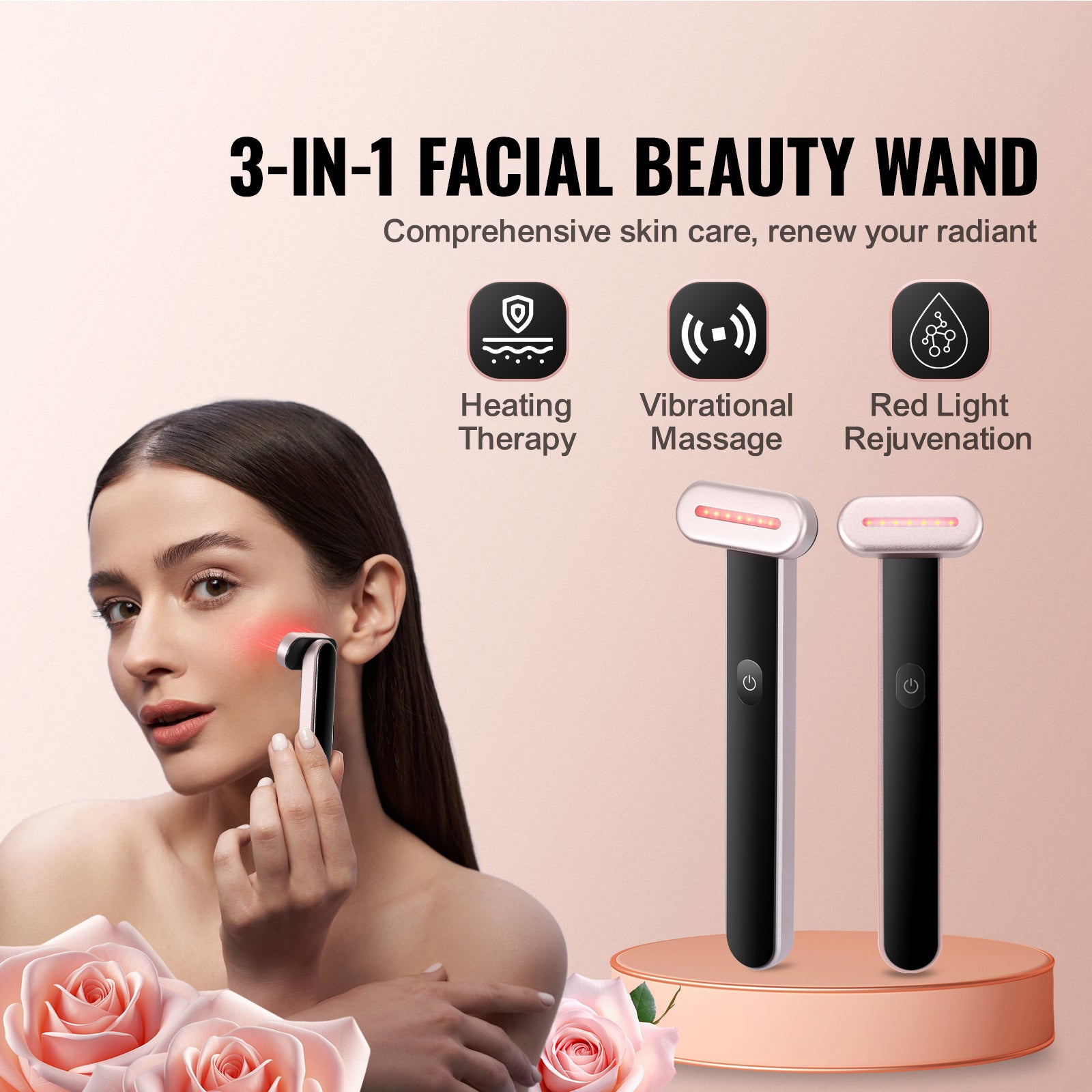 Red Light Therapy Wand For Face by Viollare - Viollare