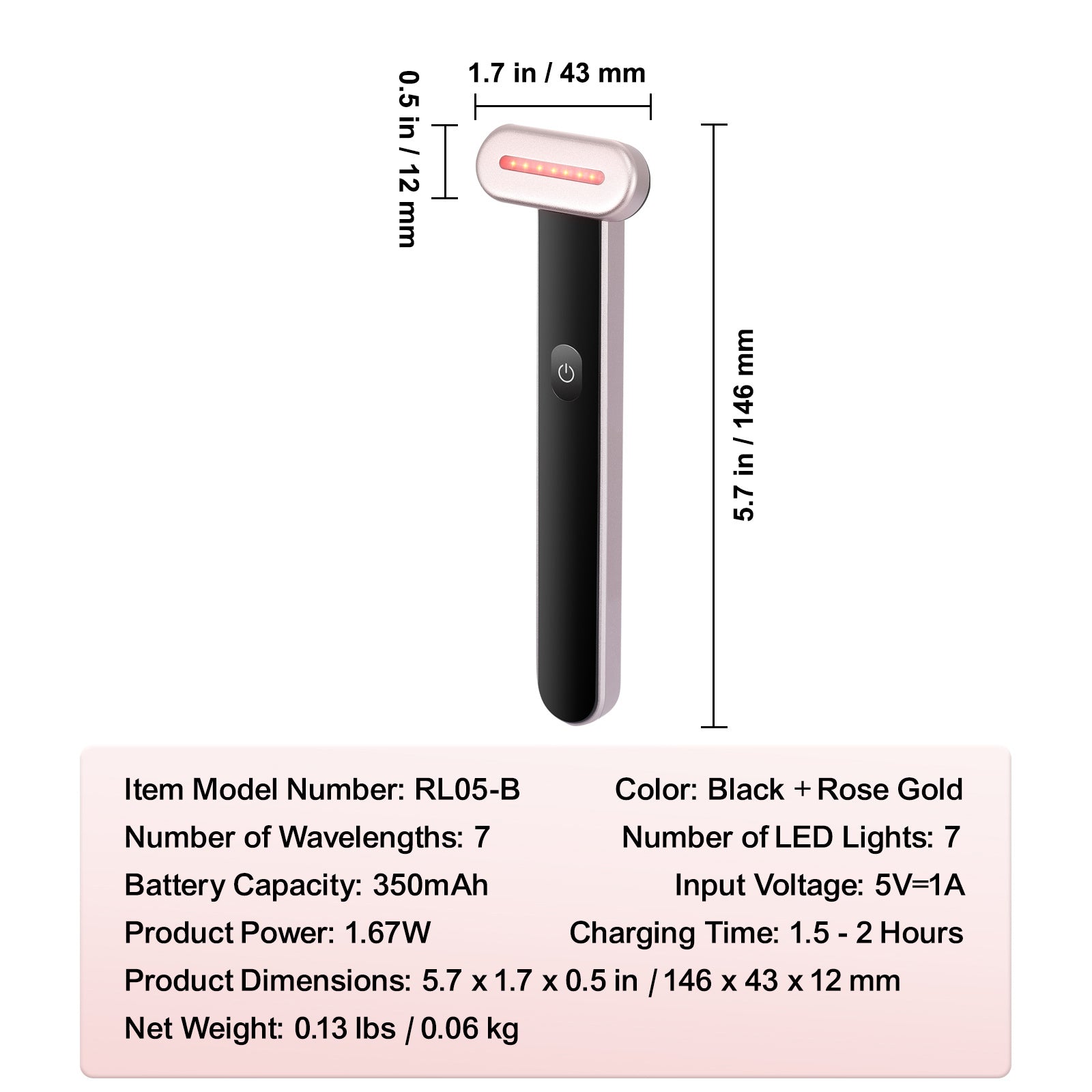 Red Light Therapy Wand For Face by Viollare - Viollare